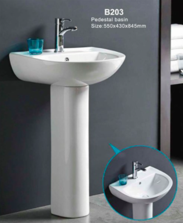 Lavabo trụ đứng Pate B203